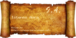 Istenes Aura névjegykártya